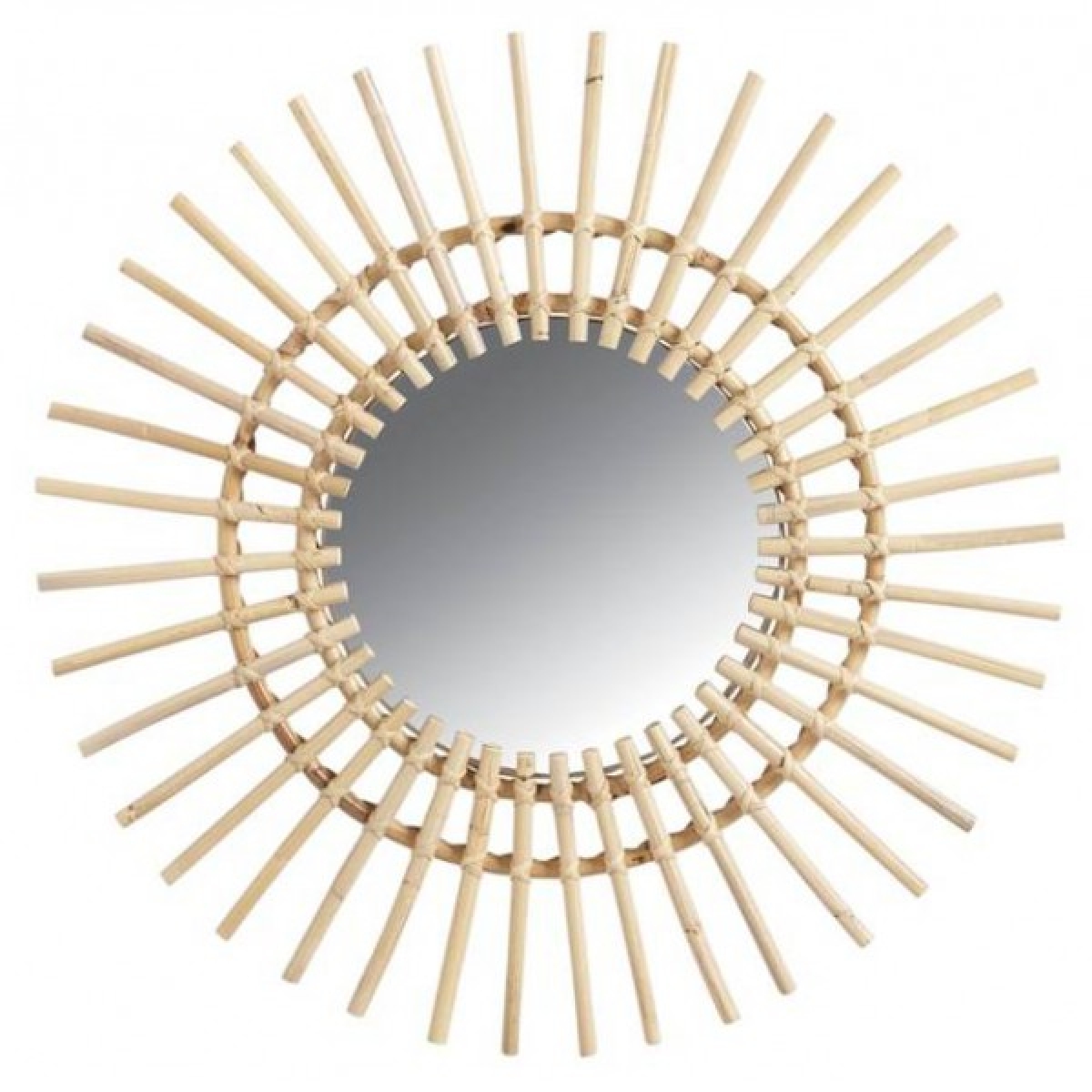 Sun Rattan Mirror