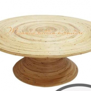 Table basse rotin naturel Limerick - 90 cm