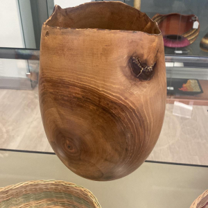 Walnut vase